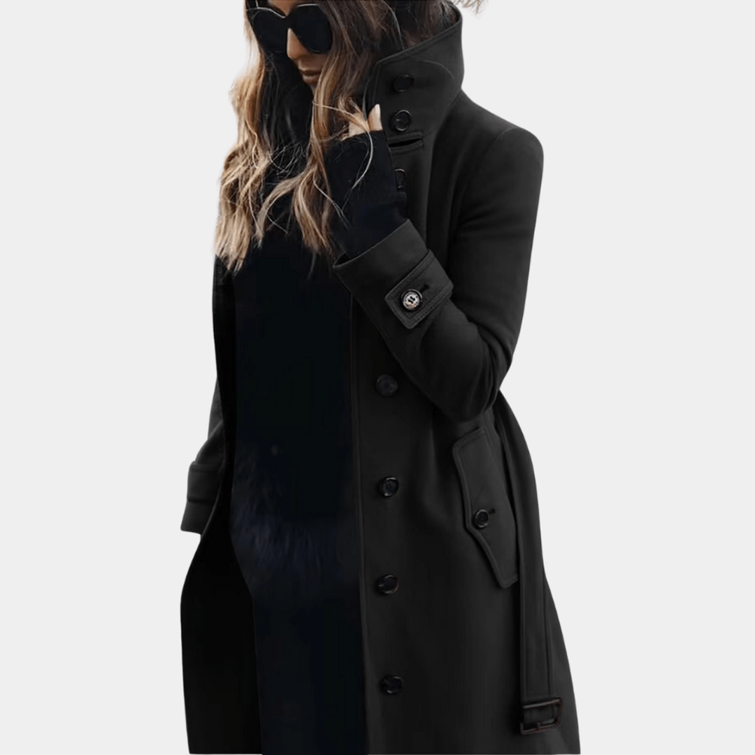 Selina | Dames Trenchcoat | Winddichte Jas Met Riem En Knoopsluiting