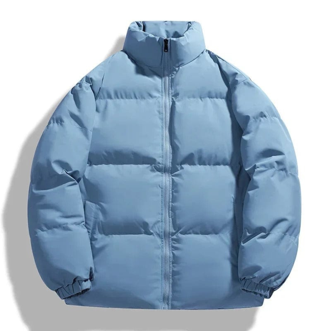 Remco | Heren Winter Jas | Warme Puffer Jas Met Opstaande Kraag En Zonder Capuchon