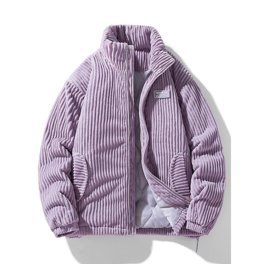 Jason | Heren Winddichte Winter Jas | Corduroy Parka Met Kraag En Ritssluiting