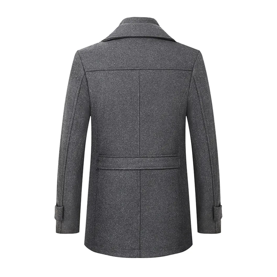 Frederik | Heren Winter Jas | Luxe Stijl met Warme Binnenkant | Knoopsluiting en Zakken