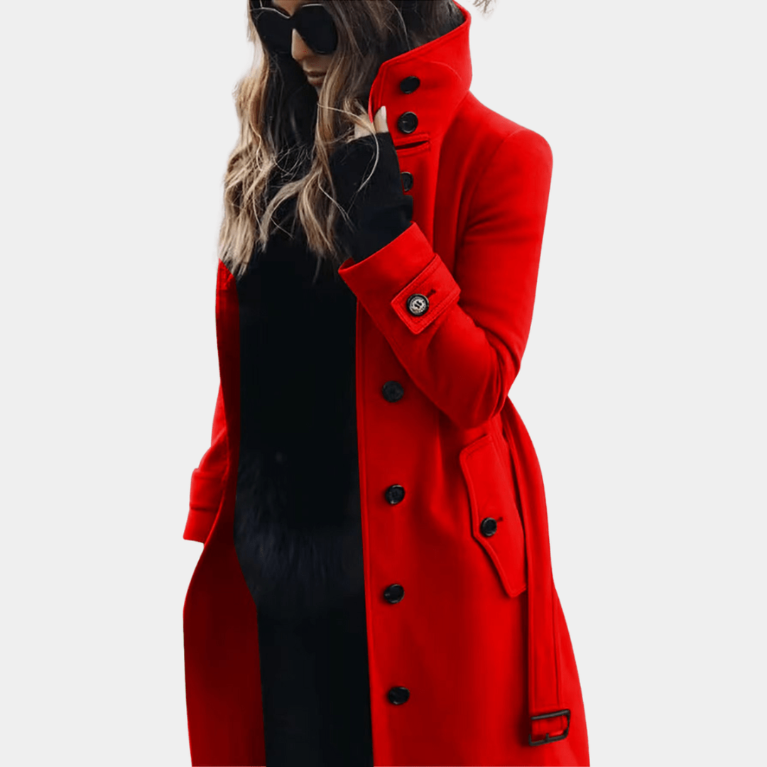 Selina | Dames Trenchcoat | Winddichte Jas Met Riem En Knoopsluiting