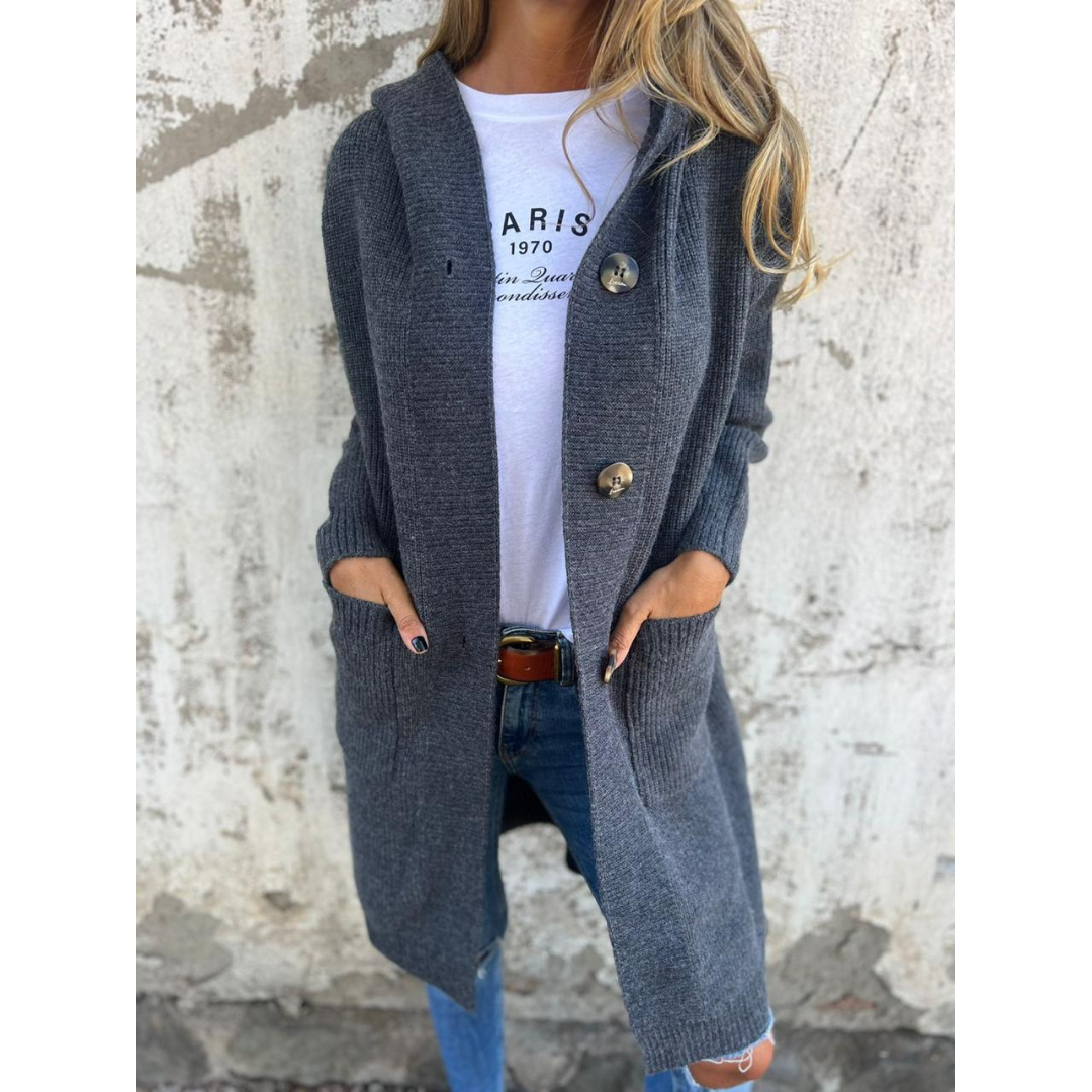 Sabrina | Dames Cardigan | Halflang Met Lange Mouwen