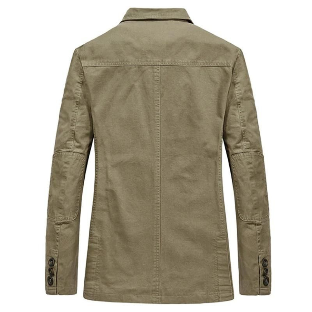 Adrien | Heren Winter Jas | Slim Fit Cargo Blazer Met Lange Mouwen
