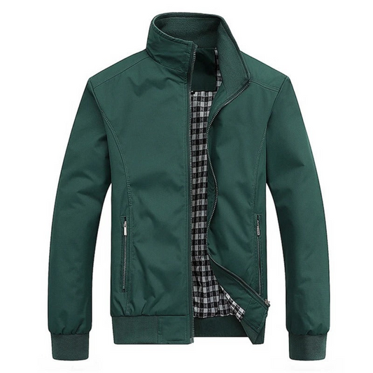 Jeffrey | Heren Bomber Jack | Slim Fit - Casual Met Kraag en Rits
