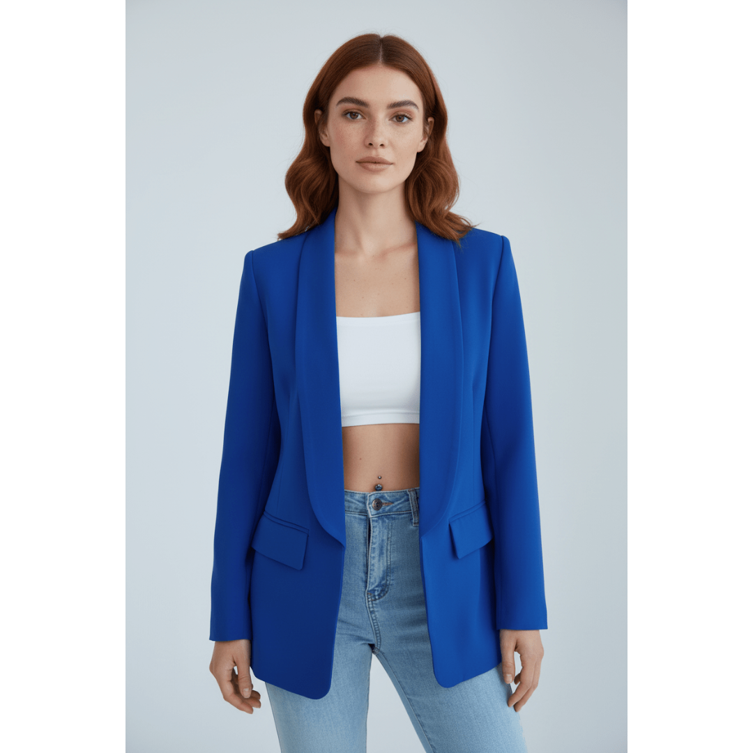 Alva | Dames Blazer | Effen Blazer Met Zakken Voor Kantoor