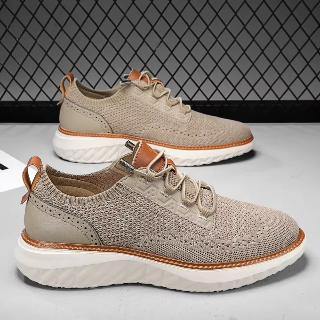 Christoffel | Heren Sneakers | Comfortabele Veterschoenen Met Hoge Zool