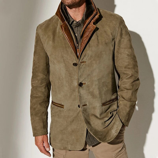 Daniel | Heren Winter Jas | Vintage Jas Met Zak, Winddicht En Knoopsluiting