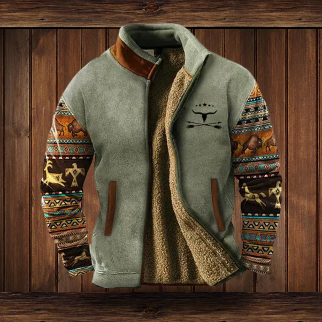 Alexander | Heren Winter Vest | Fleecejack Casual Met Patroon
