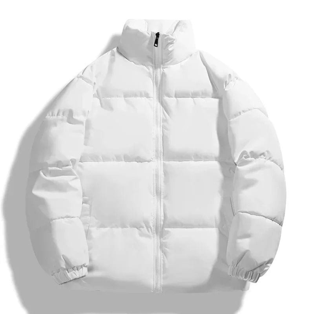 Remco | Heren Winter Jas | Warme Puffer Jas Met Opstaande Kraag En Zonder Capuchon