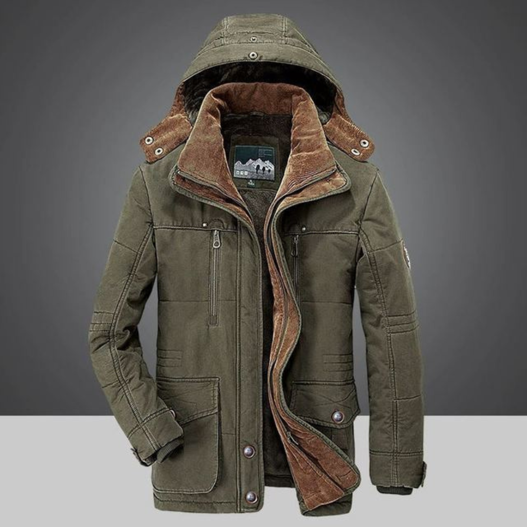 Caspar | Heren Winter Parka Jas | Cargo Jas Met Capuchon En Multi-Zakken