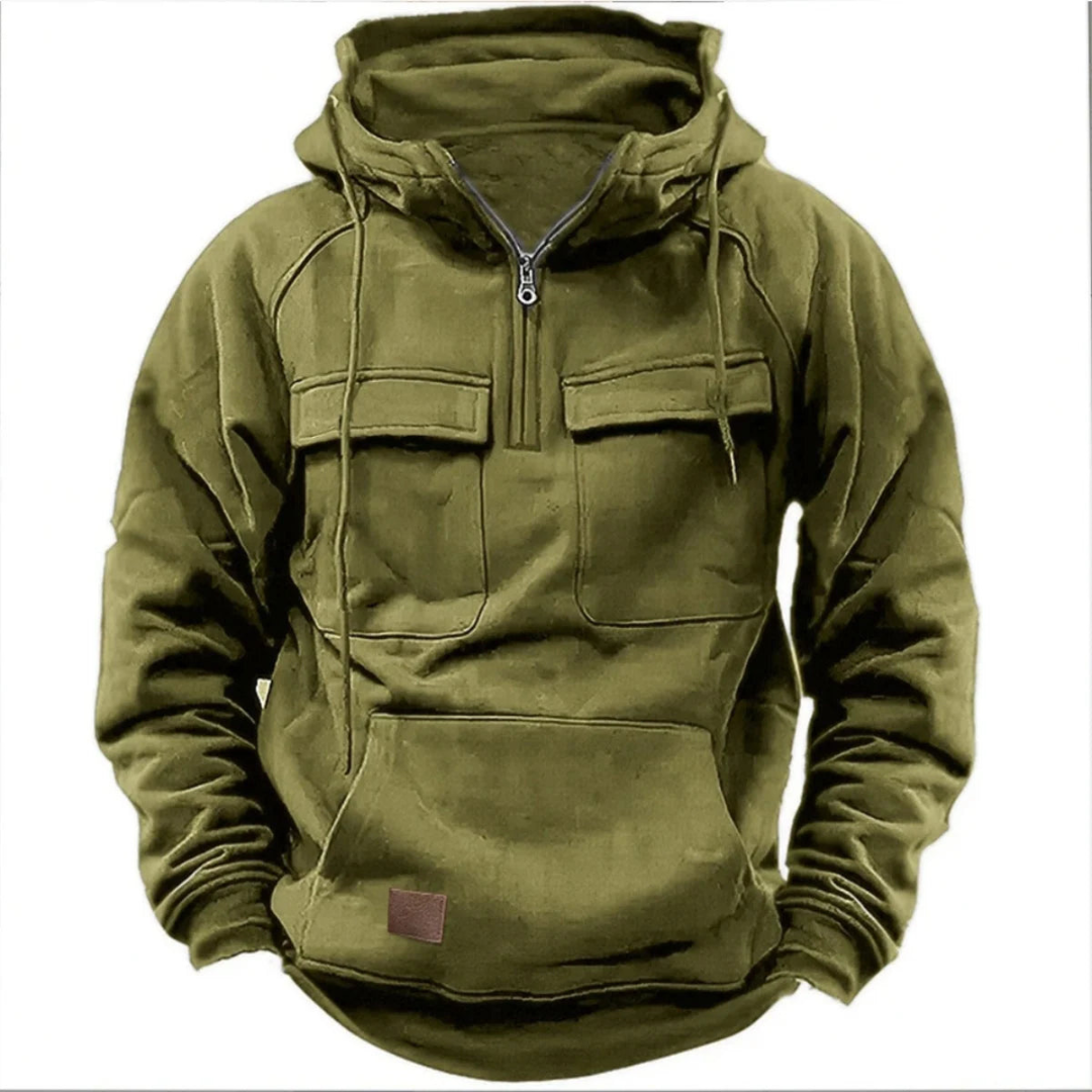 Jordan | Heren Cargo Hoodie | Kwart Rits Met Lange Mouwen Voor Sportschool & Outdoor