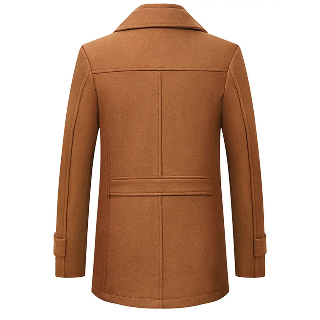 Frederik | Heren Winter Jas | Luxe Stijl met Warme Binnenkant | Knoopsluiting en Zakken