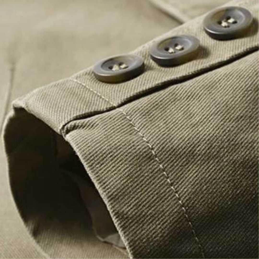 Adrien | Heren Winter Jas | Slim Fit Cargo Blazer Met Lange Mouwen