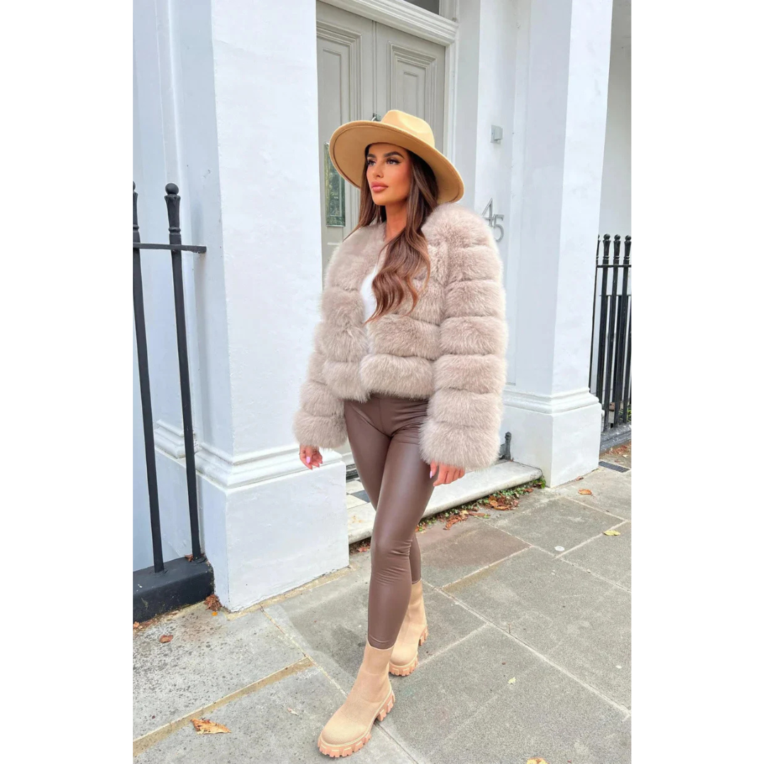 Francesca | Dames Bonte Winter Jas | Warme Puffer Jas Met Dikke Voering