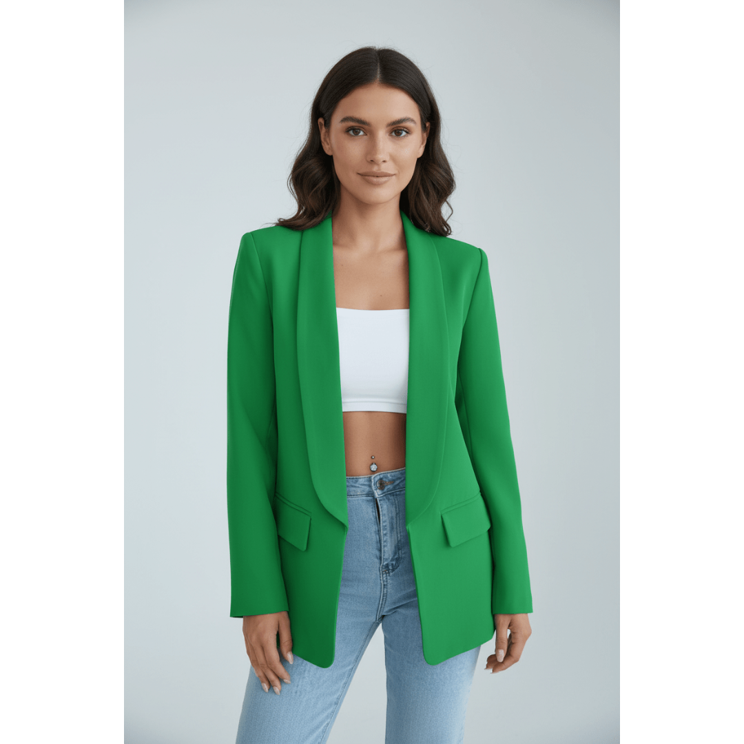 Alva | Dames Blazer | Effen Blazer Met Zakken Voor Kantoor