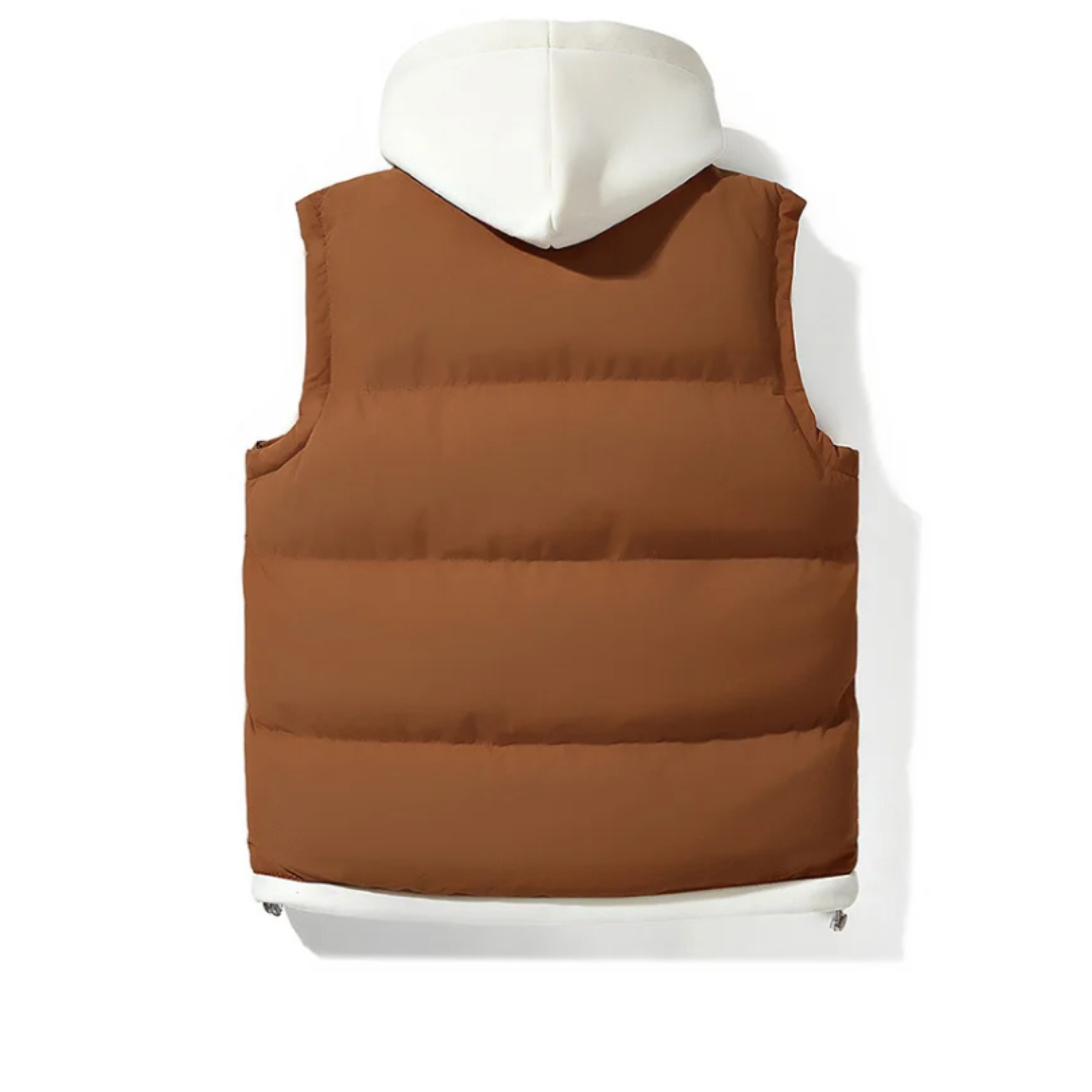 Raymond | Heren Bodywarmer | Softshell Gewatteerde Vest met Capuchon voor Winter en Outdoor