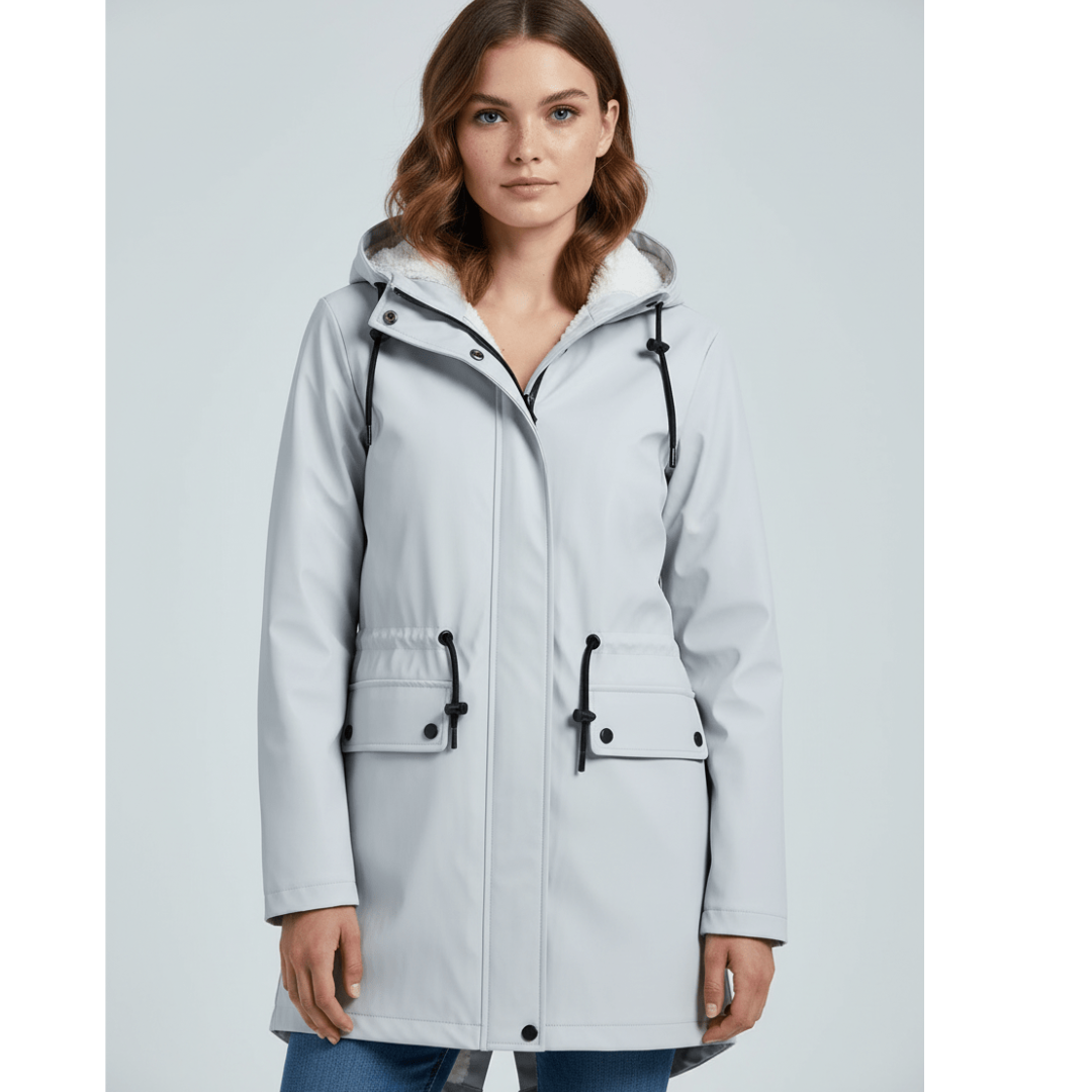 Hazel | Dames Fleece Winter Jas | Winddichte & Waterdichte Outdoor Jas Met Capuchon