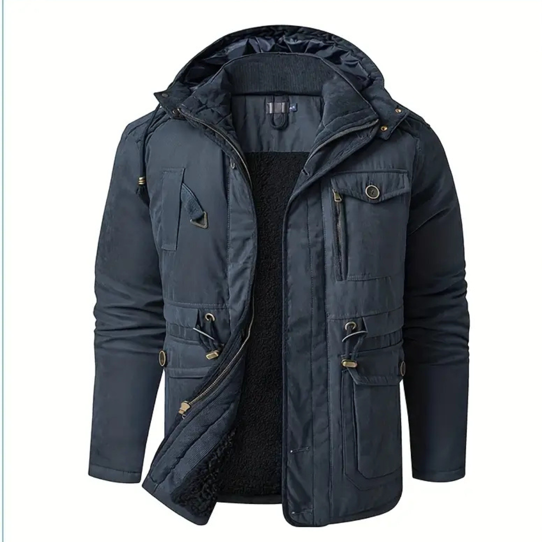 Fabian | Heren Winter Jas | Winddichte Parka Met Capuchon En Zakken