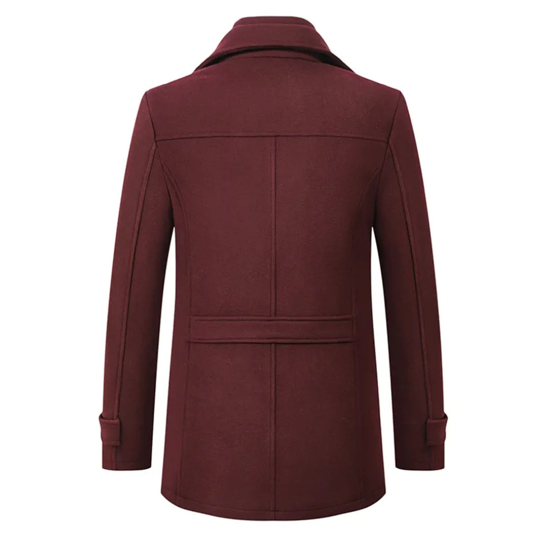 Frederik | Heren Winter Jas | Luxe Stijl met Warme Binnenkant | Knoopsluiting en Zakken