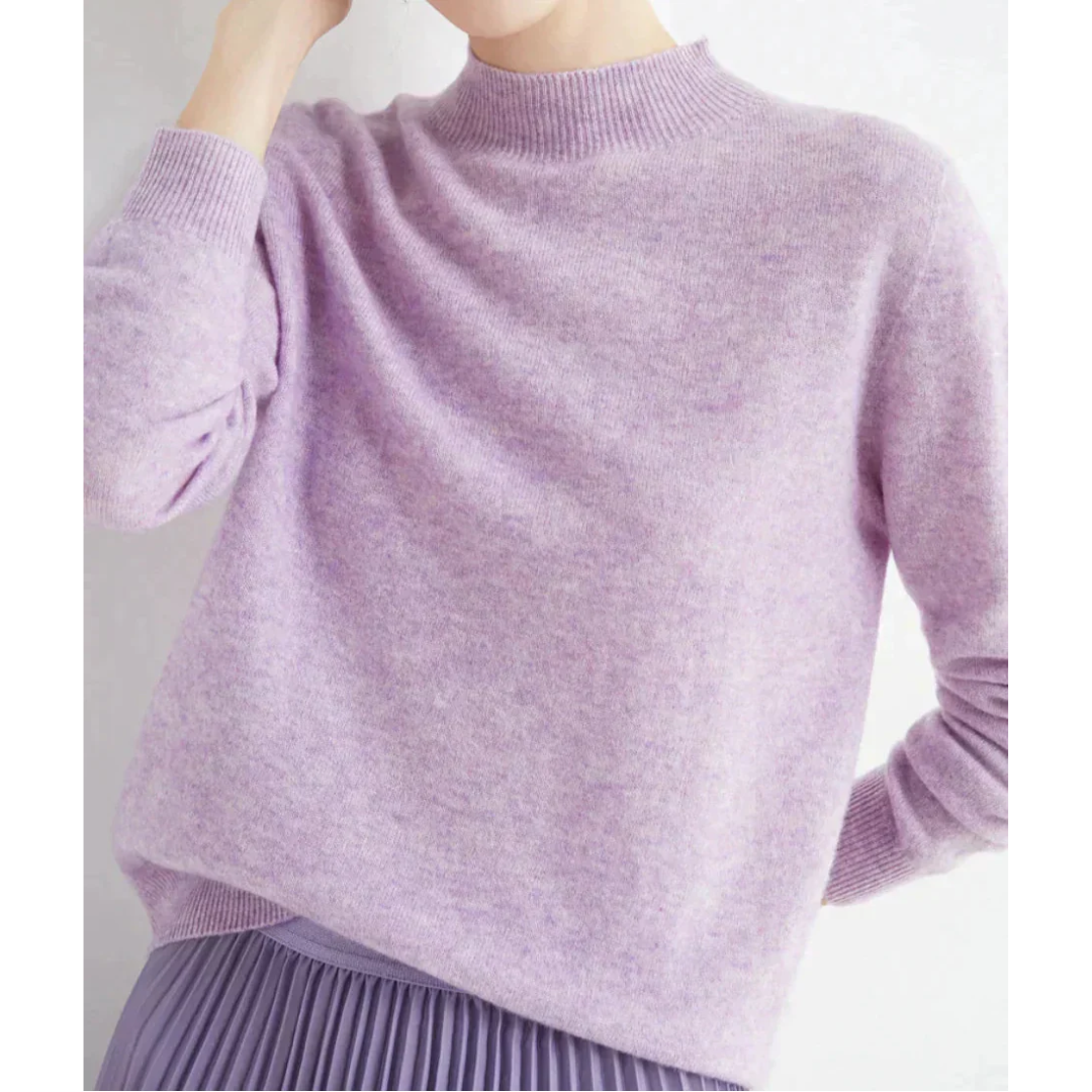 Yvonne | Dames Gebreide Trui Met Ronde Hals