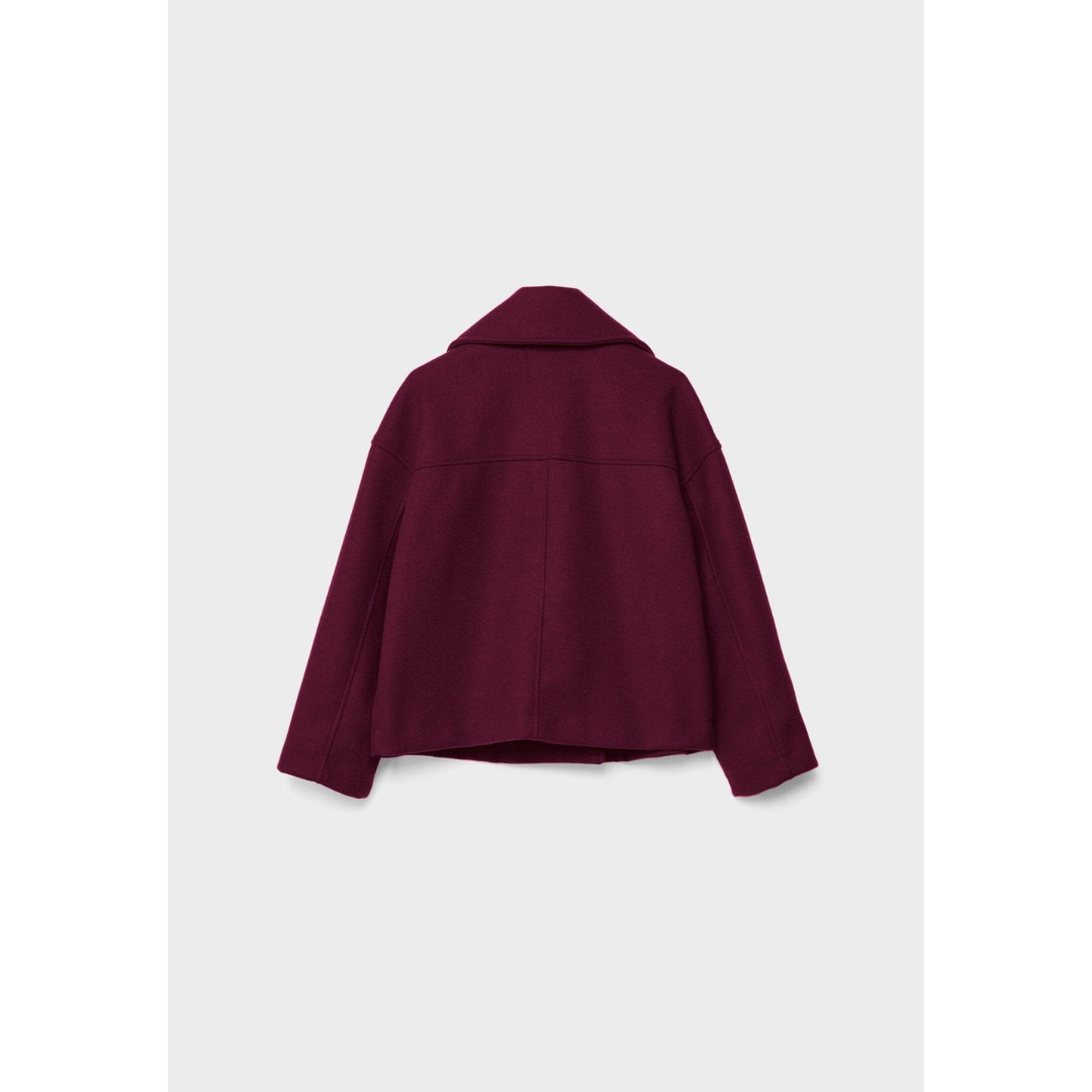 Agnes | Dames Jas | Korte Dubbelrijige Jas Met Lange Mouwen En Zakken Voor Herfst En Kantoor