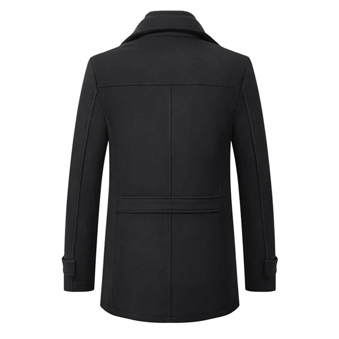 Frederik | Heren Winter Jas | Luxe Stijl met Warme Binnenkant | Knoopsluiting en Zakken