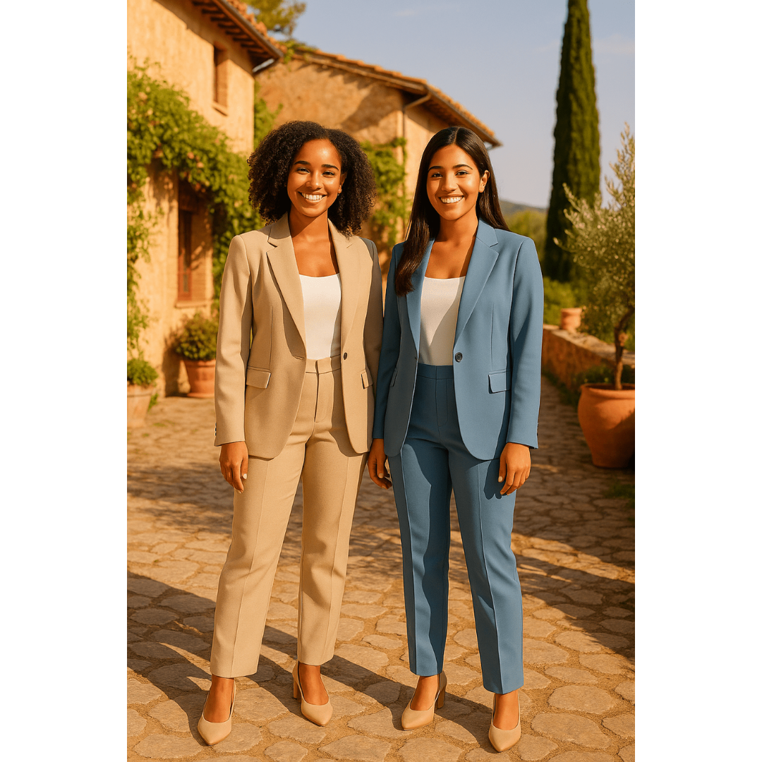Stella | Dames Tweedelige Set | Slim-Fit Blazer & Broek Voor Werk