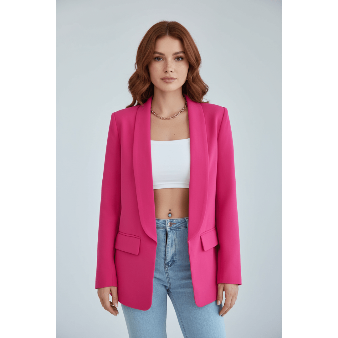 Alva | Dames Blazer | Effen Blazer Met Zakken Voor Kantoor