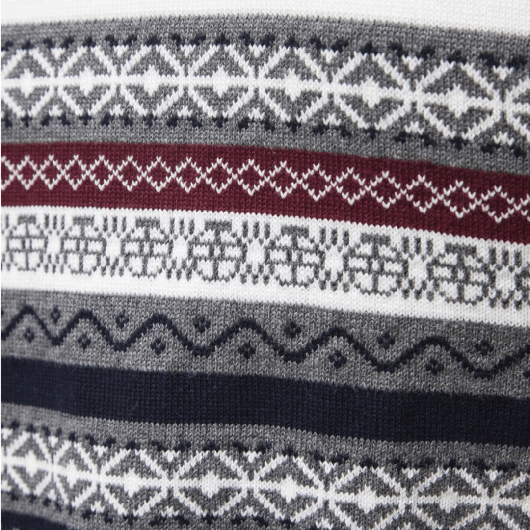 Hessel | Heren Gebreide Half-Rits Coltrui | Lichtgewicht Slim Fit Wintertrui