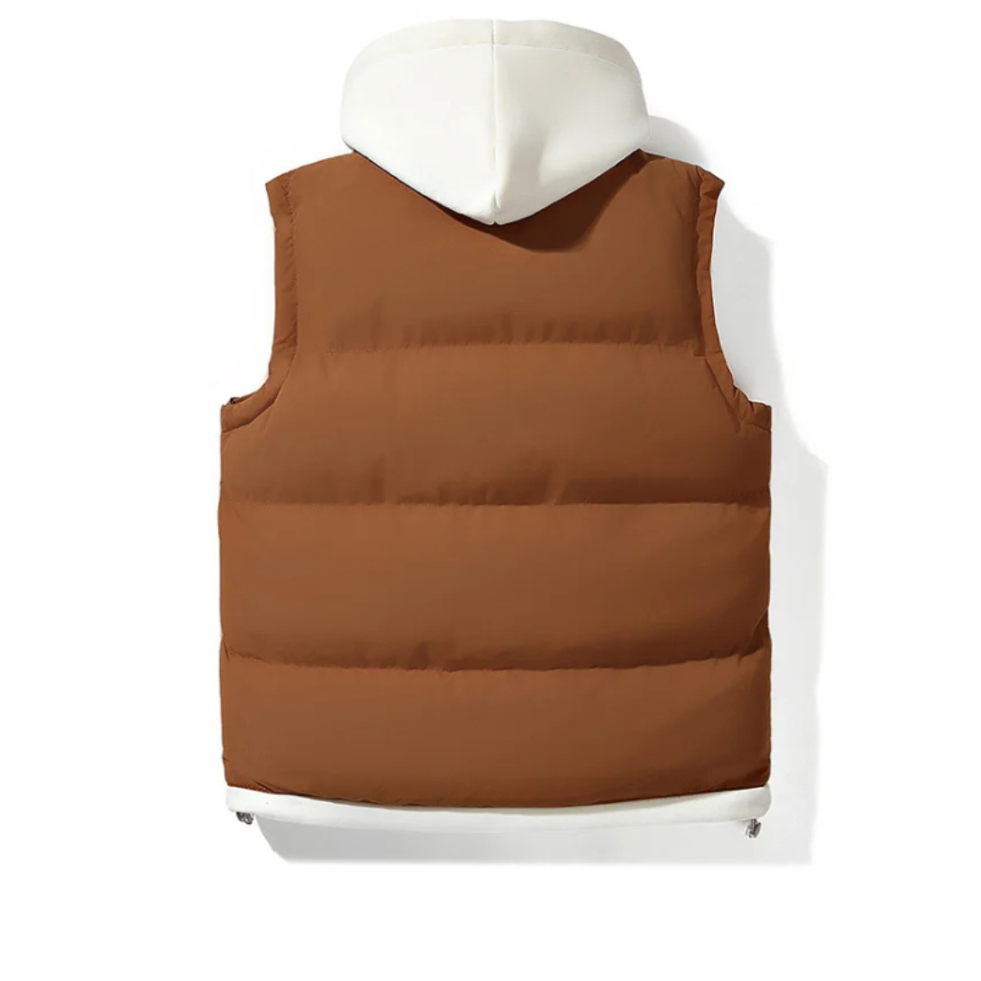 Raymond | Heren Bodywarmer | Softshell Gewatteerde Vest met Capuchon voor Winter en Outdoor