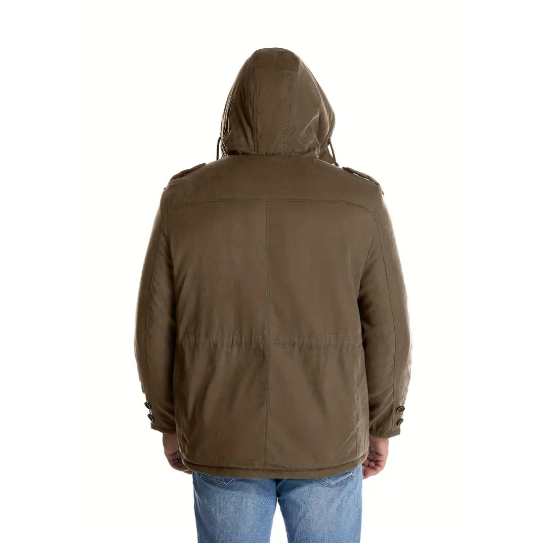 Fabian | Heren Winter Jas | Winddichte Parka Met Capuchon En Zakken