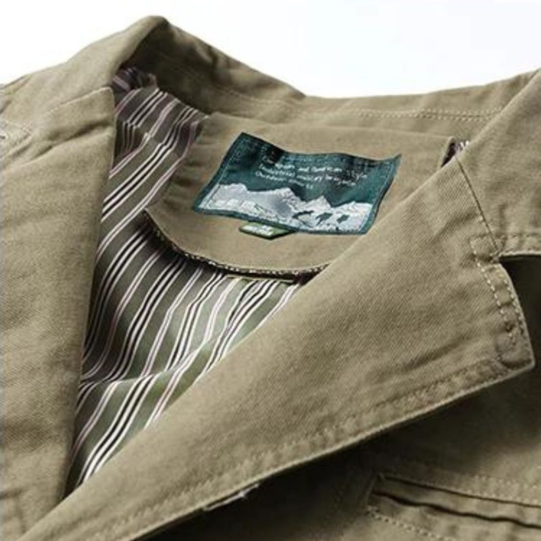 Adrien | Heren Winter Jas | Slim Fit Cargo Blazer Met Lange Mouwen