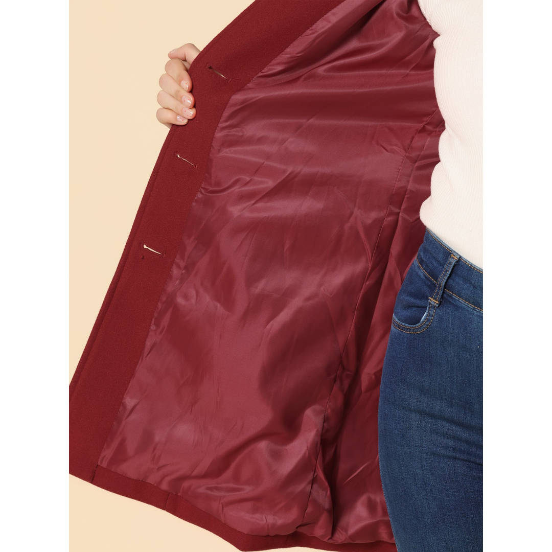 Demi | Dames Lange Jas | Tijdloze Winter Trenchcoat met Knopen