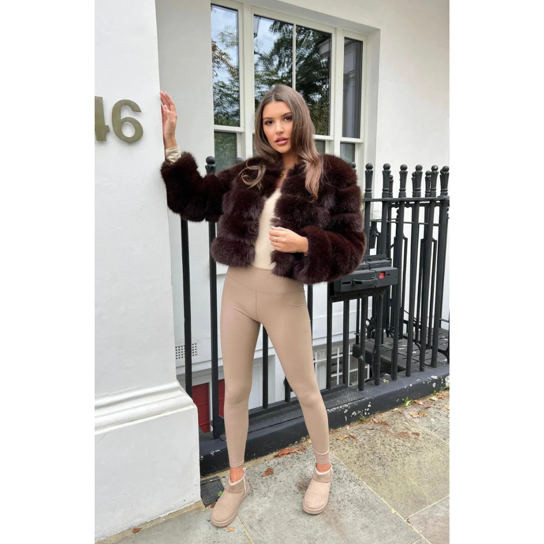 Francesca | Dames Bonte Winter Jas | Warme Puffer Jas Met Dikke Voering