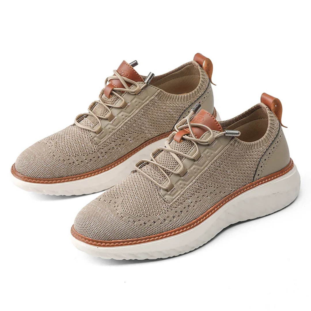Christoffel | Heren Sneakers | Comfortabele Veterschoenen Met Hoge Zool