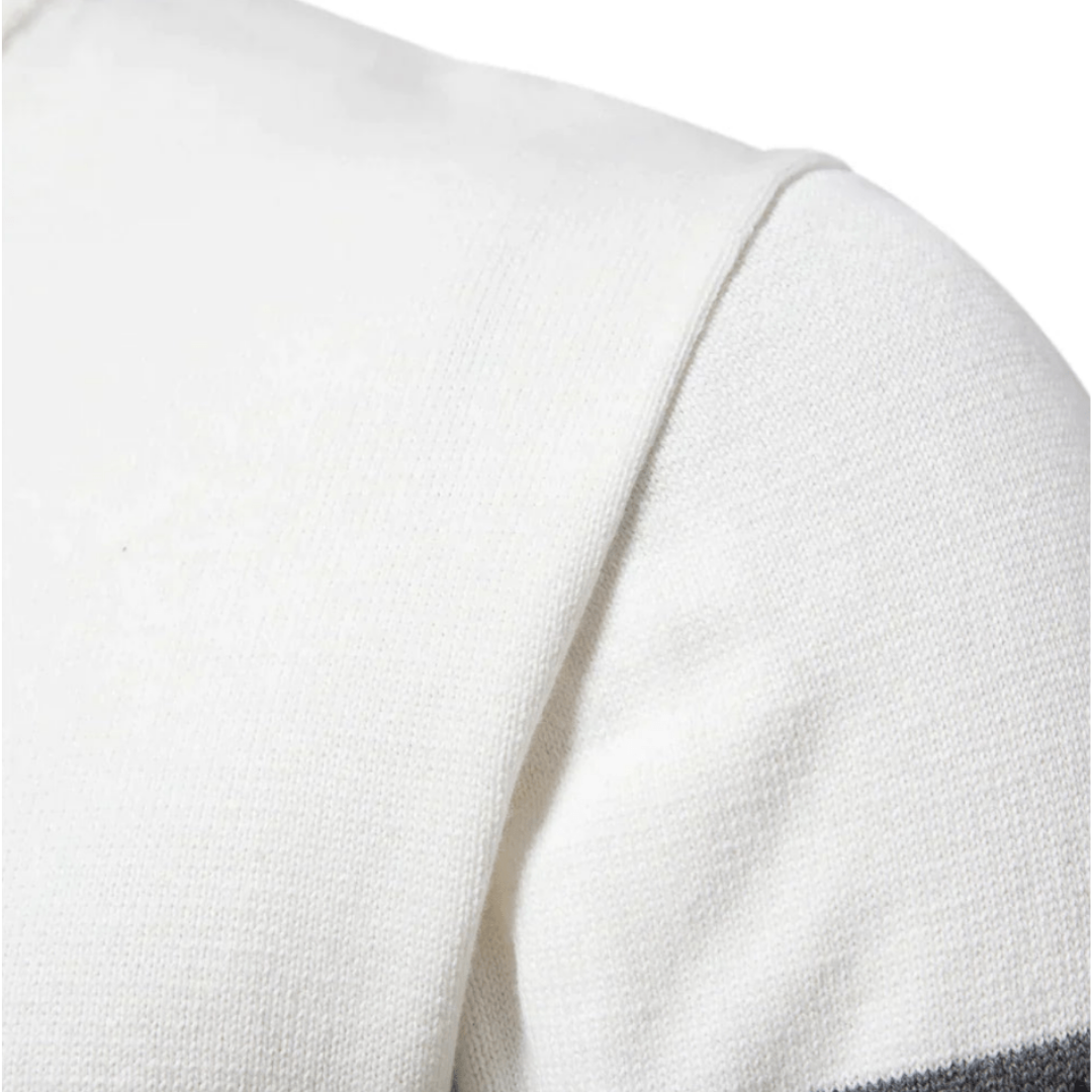 Hessel | Heren Gebreide Half-Rits Coltrui | Lichtgewicht Slim Fit Wintertrui