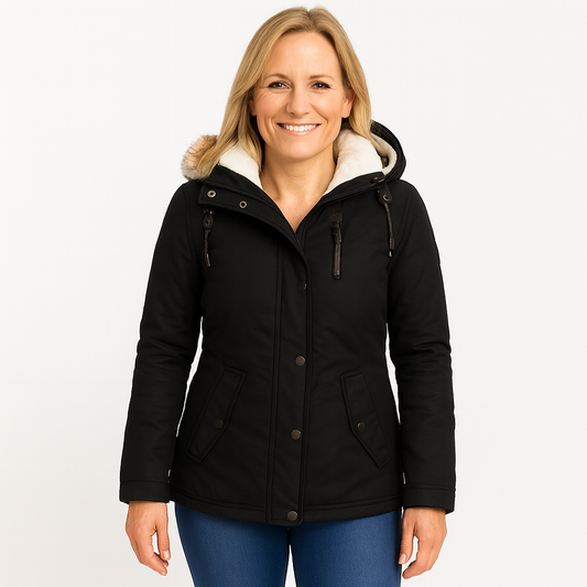 Maia | Dames Lange Winter Jas | Verdikte Winddichte Winter Parka Jas Met Capuchon