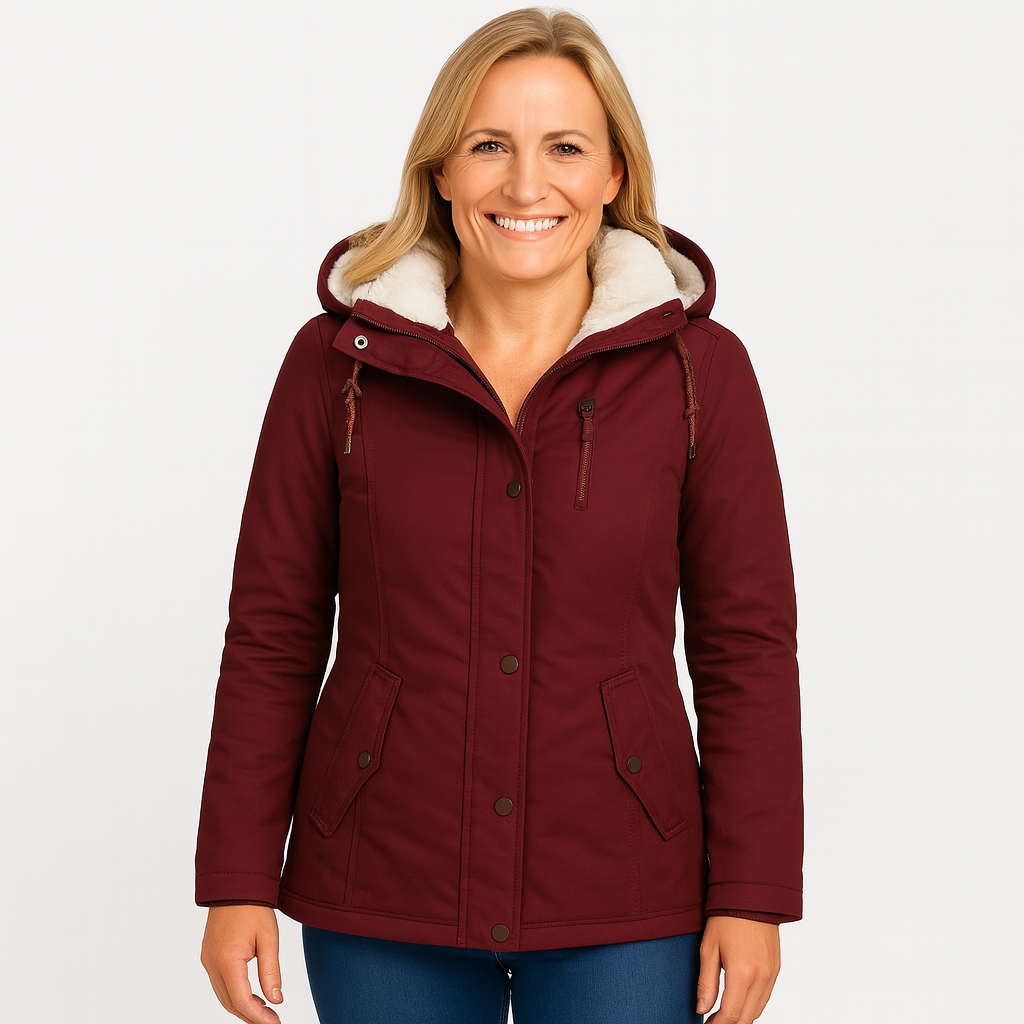 Maia | Dames Lange Winter Jas | Verdikte Winddichte Winter Parka Jas Met Capuchon