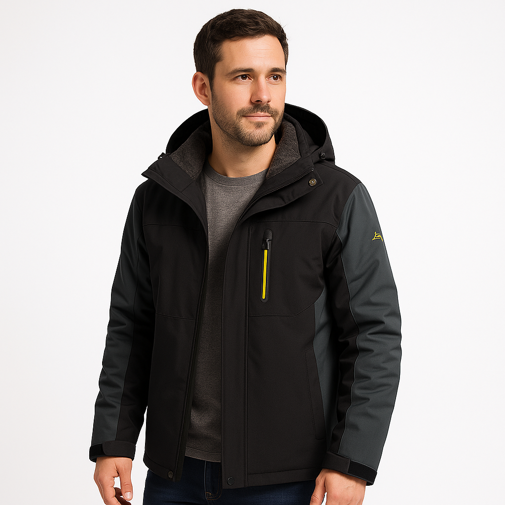 Stefan | Heren Waterdichte Winter Jas Met Capuchon En Rits