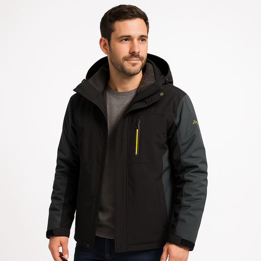 Stefan | Heren Waterdichte Winter Jas Met Capuchon En Rits