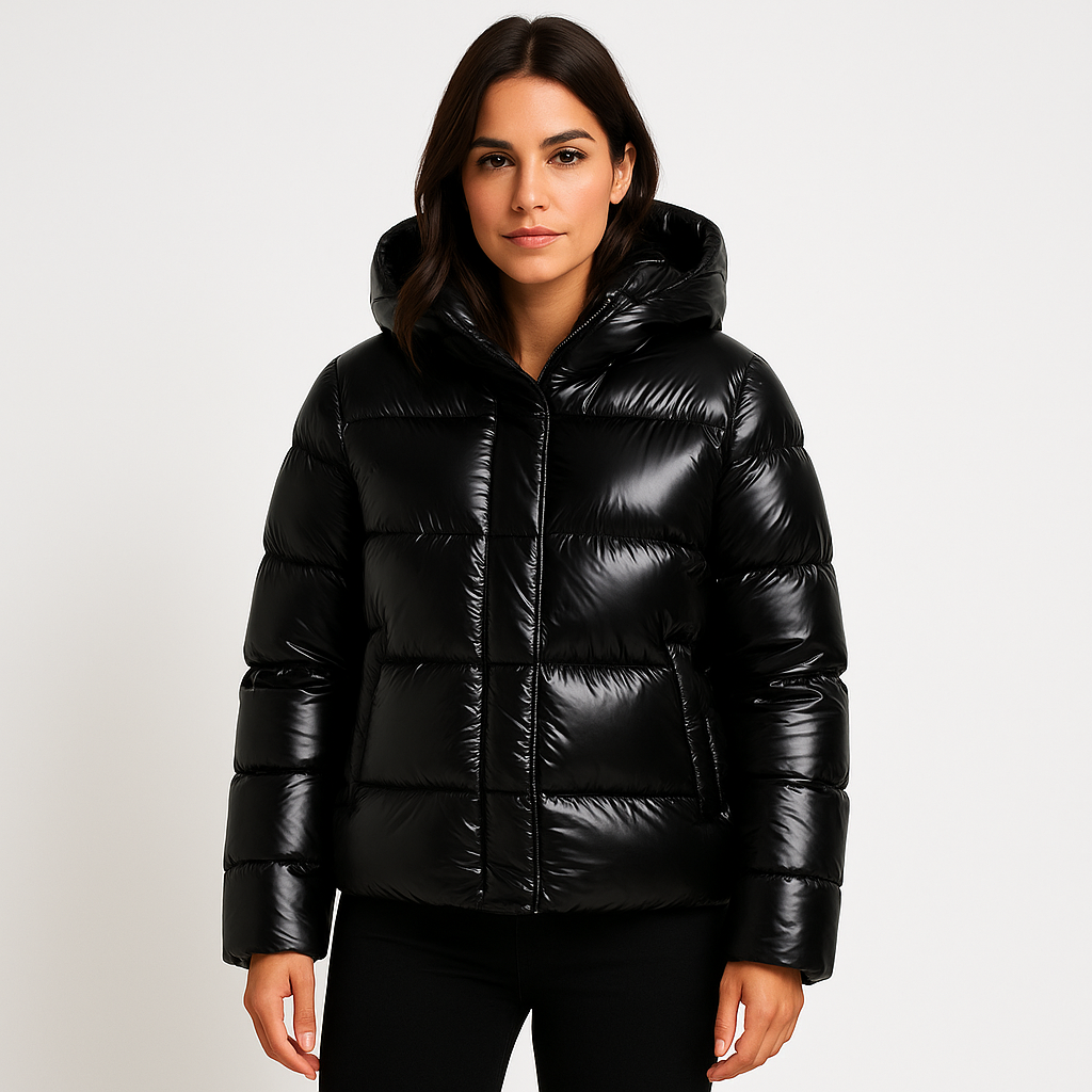 Sofia | Dames Gewatteerde Winter Jas | Verdikte Puffer Donsjas | Winddicht met Capuchon