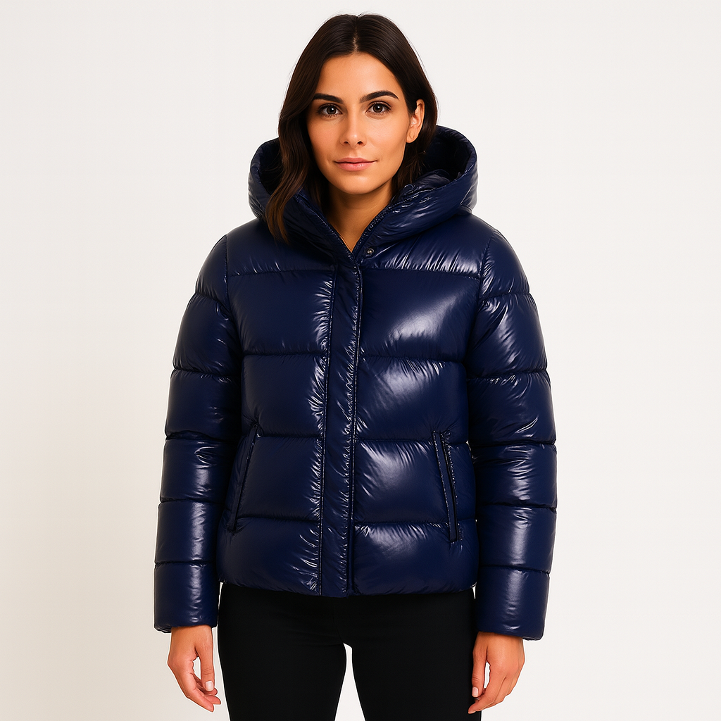 Sofia | Dames Gewatteerde Winter Jas | Verdikte Puffer Donsjas | Winddicht met Capuchon