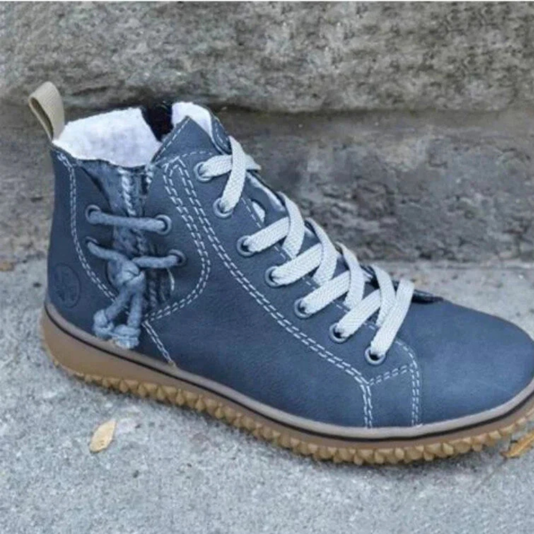 Lorian | Dames Schoen Met Pluche Voering Met Veterdetail