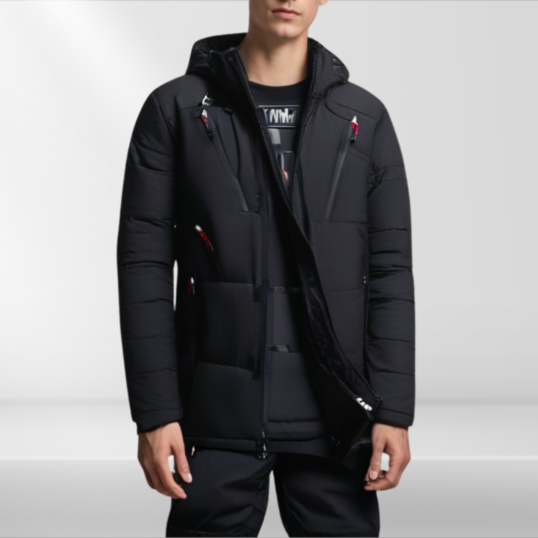 Daan | Heren Thermo Ski Jas | Gewatteerd Warm Waterdicht