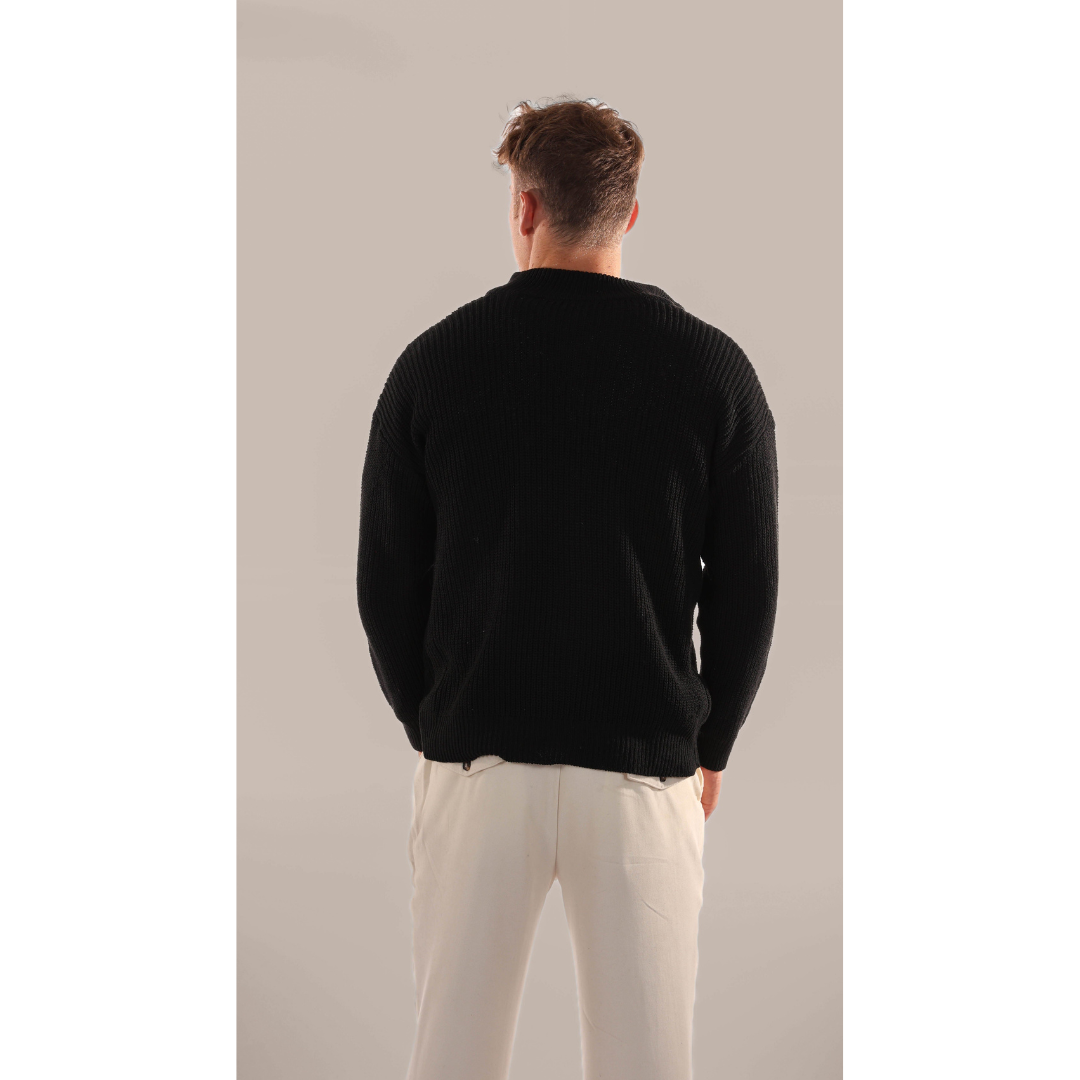 Levi | Heren Gebreide Trui met Halve Rits