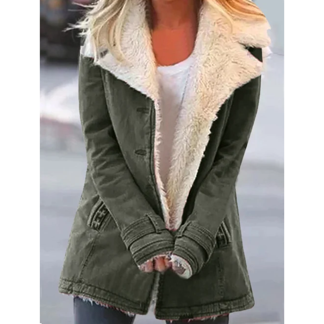 Jody | Dames Teddy Fleece Jas met Capuchon en Binnen-Voering