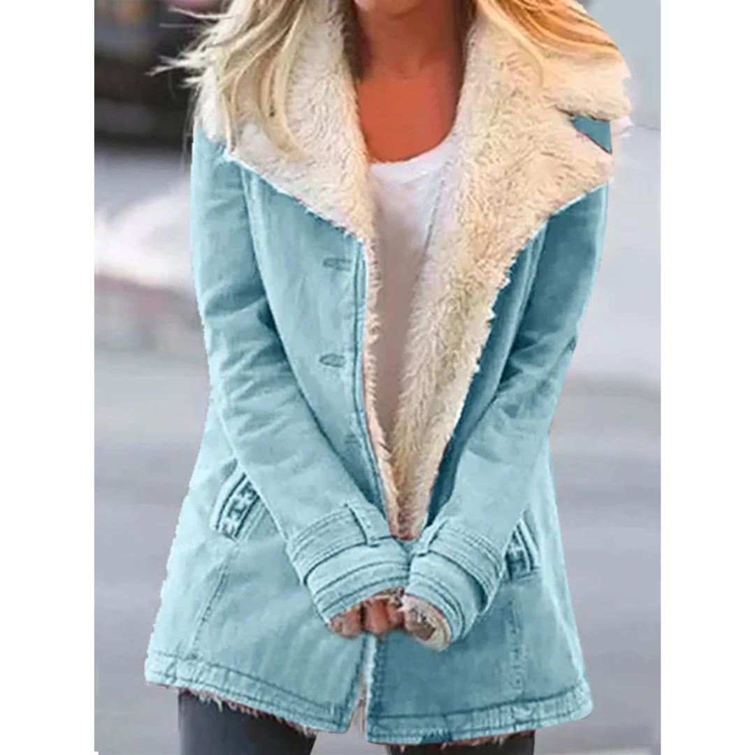 Jody | Dames Teddy Fleece Jas met Capuchon en Binnen-Voering