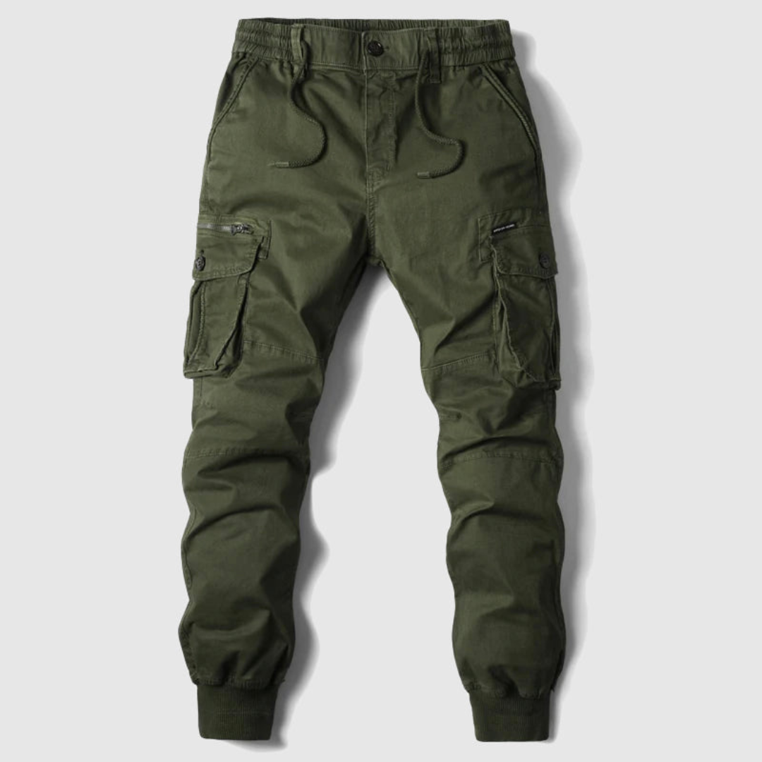 Mika | Heren Cargo Broek Met Elastische Taille En Trekkoord