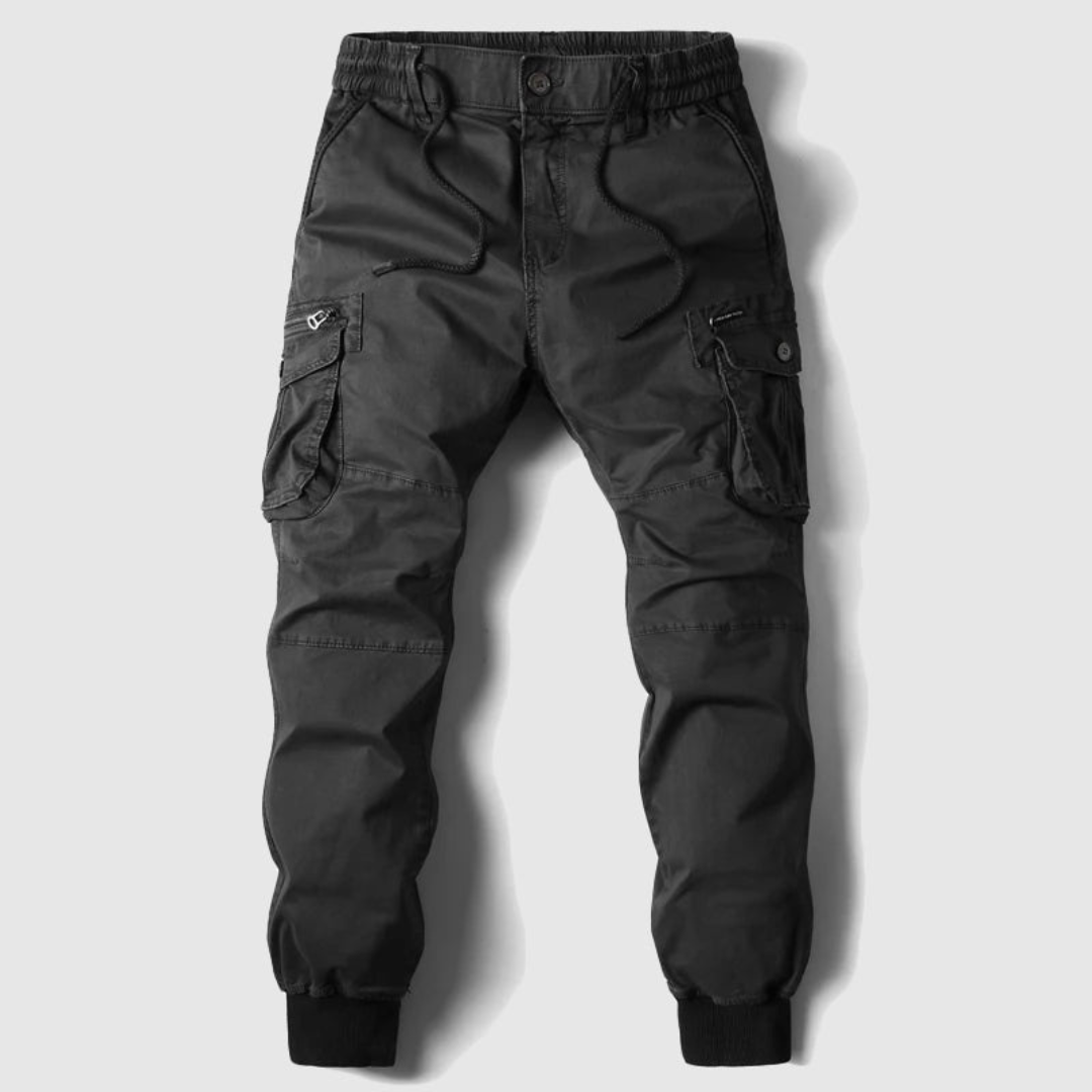 Mika | Heren Cargo Broek Met Elastische Taille En Trekkoord