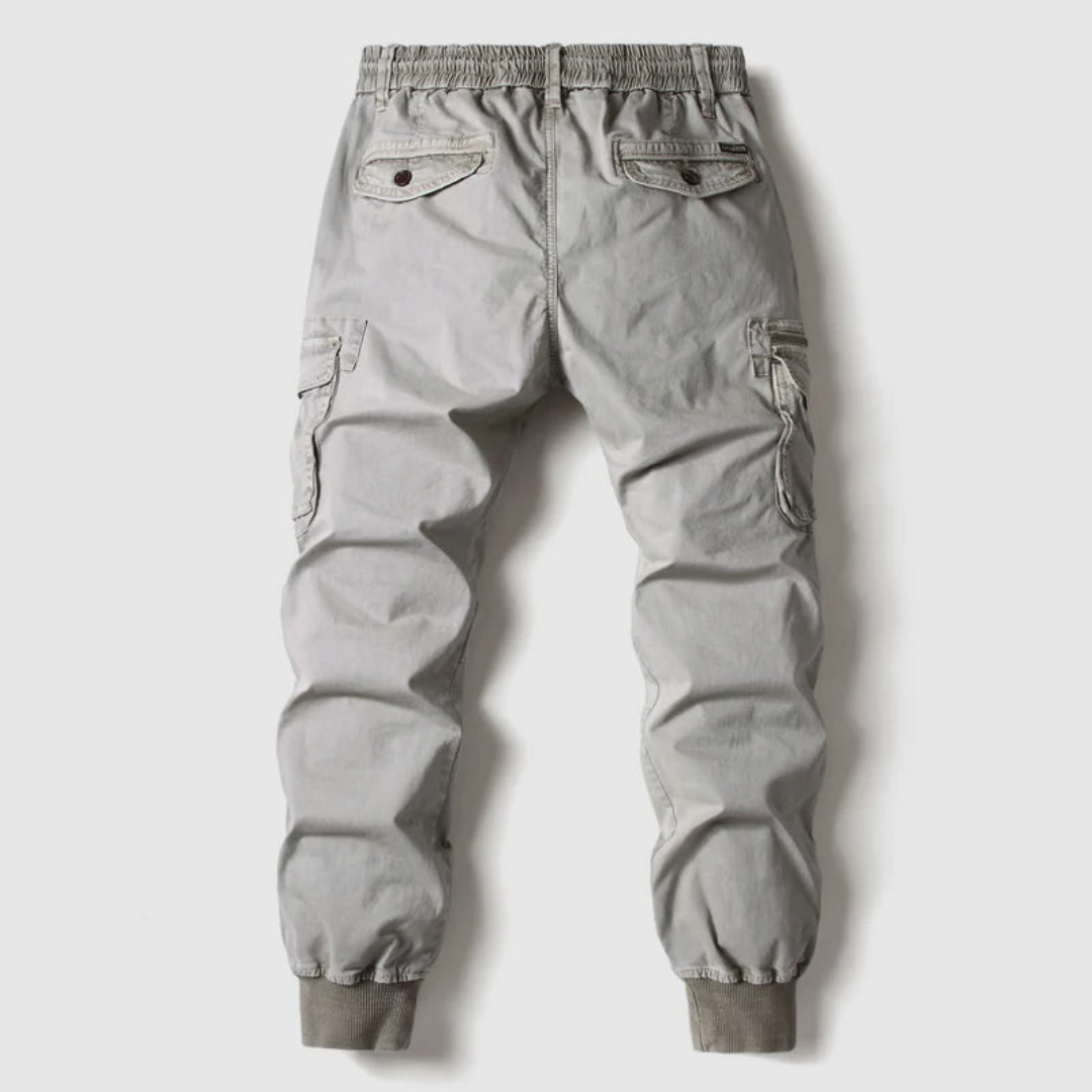 Mika | Heren Cargo Broek Met Elastische Taille En Trekkoord
